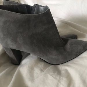 Ivanka Trump - Gray Suede Pointed Boots